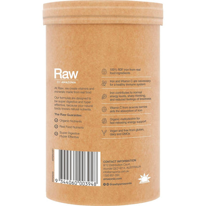 Amazonia Raw Organic Iron Apple Blackcurrant 200g - Amazonia