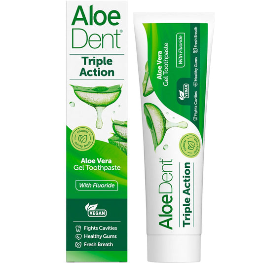 Aloe Dent Toothpaste Triple Action with Fluoride 100ml - Aloe Dent