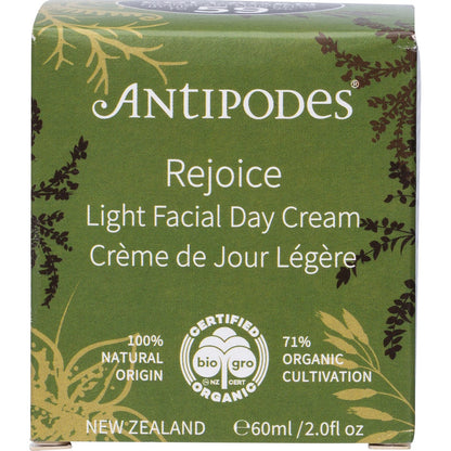 Antipodes Rejoice Light Facial Day Cream 60ml - Antipodes