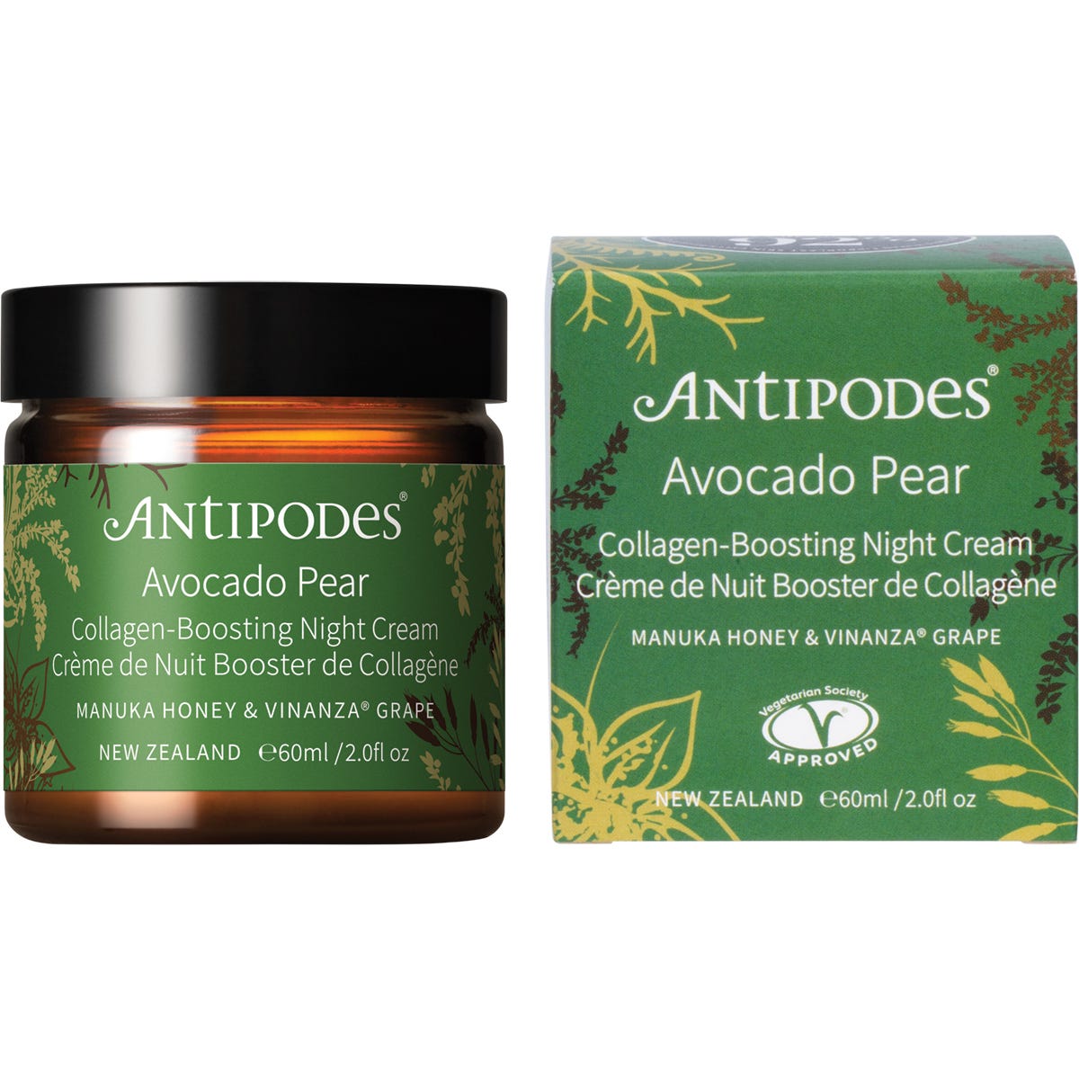 Antipodes Avocado Pear Collagen-Boosting Night Cream 60ml - Antipodes