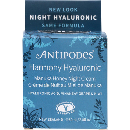 Antipodes Harmony Hyaluronic Manuka Honey Night Cream 60ml - Antipodes
