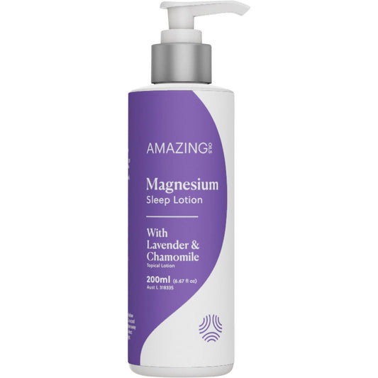 Amazing Oils Magnesium Sleep Lotion with Lavender & Chamomile 200ml - Amazing Oils