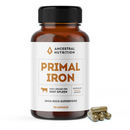 Ancestral Nutrition Primal Iron - Grass Fed Beef Spleen - 30 Servings