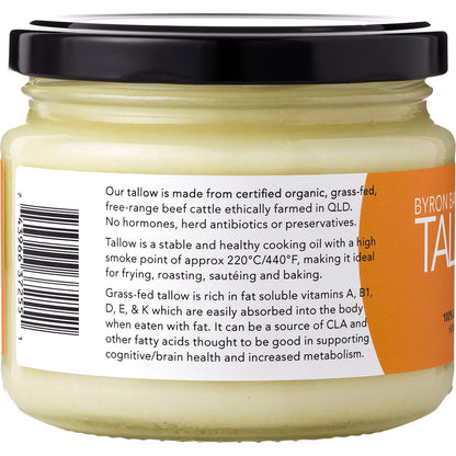BYRON BAY TALLOW Organic Grass Fed Beef Tallow 275g - BYRON BAY TALLOW