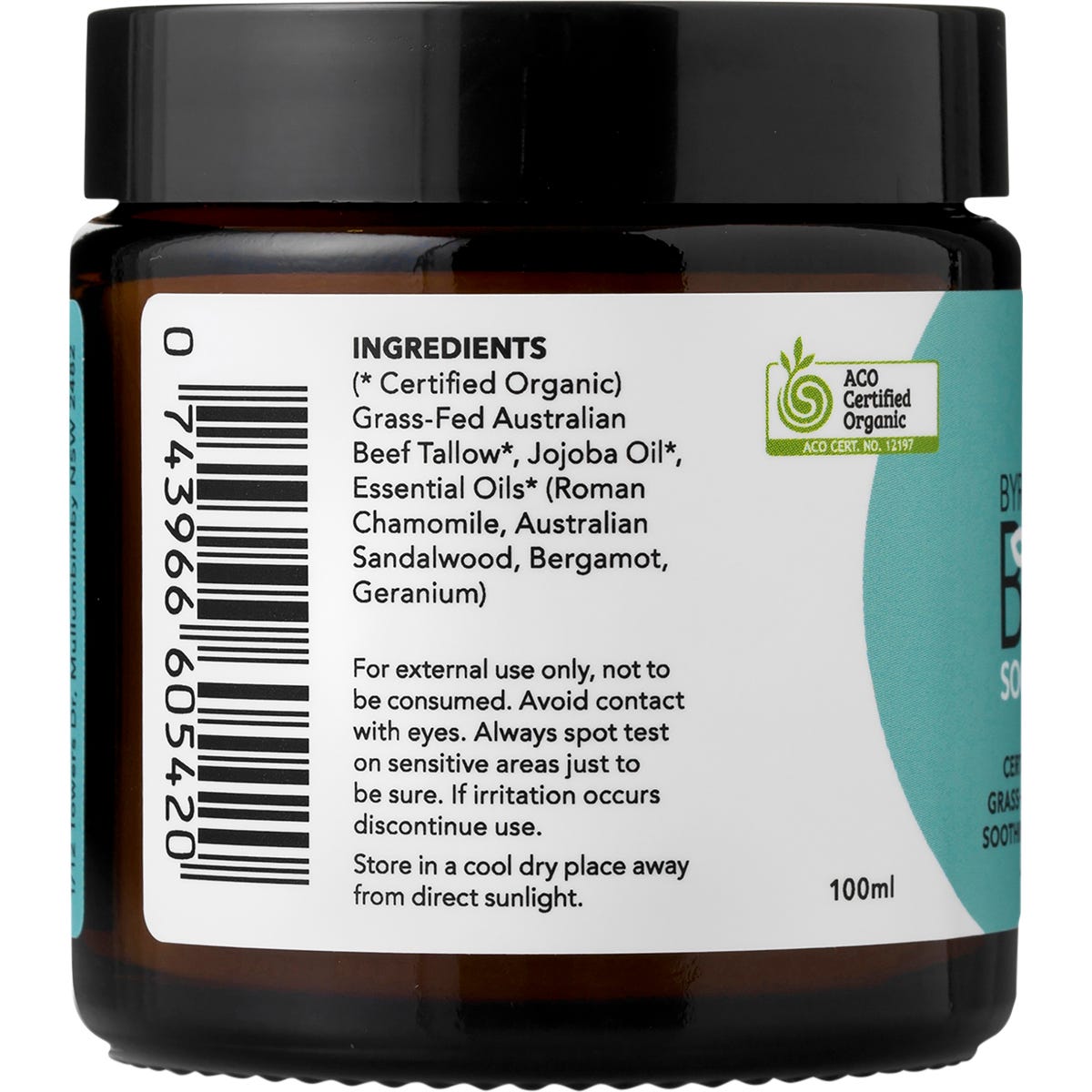 BYRON BAY TALLOW Body Soothing Balm 100ml - BYRON BAY TALLOW