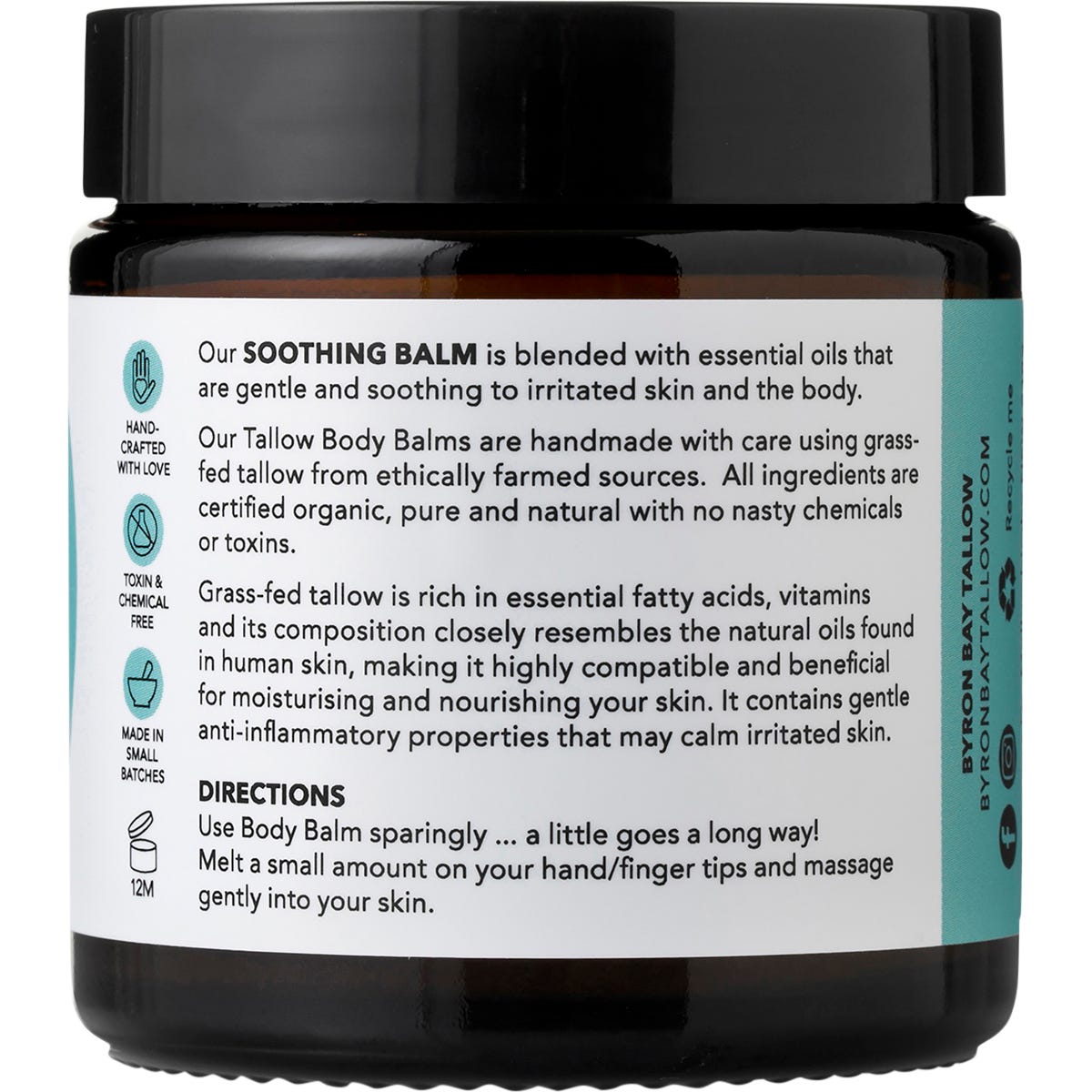 BYRON BAY TALLOW Body Soothing Balm 100ml - BYRON BAY TALLOW