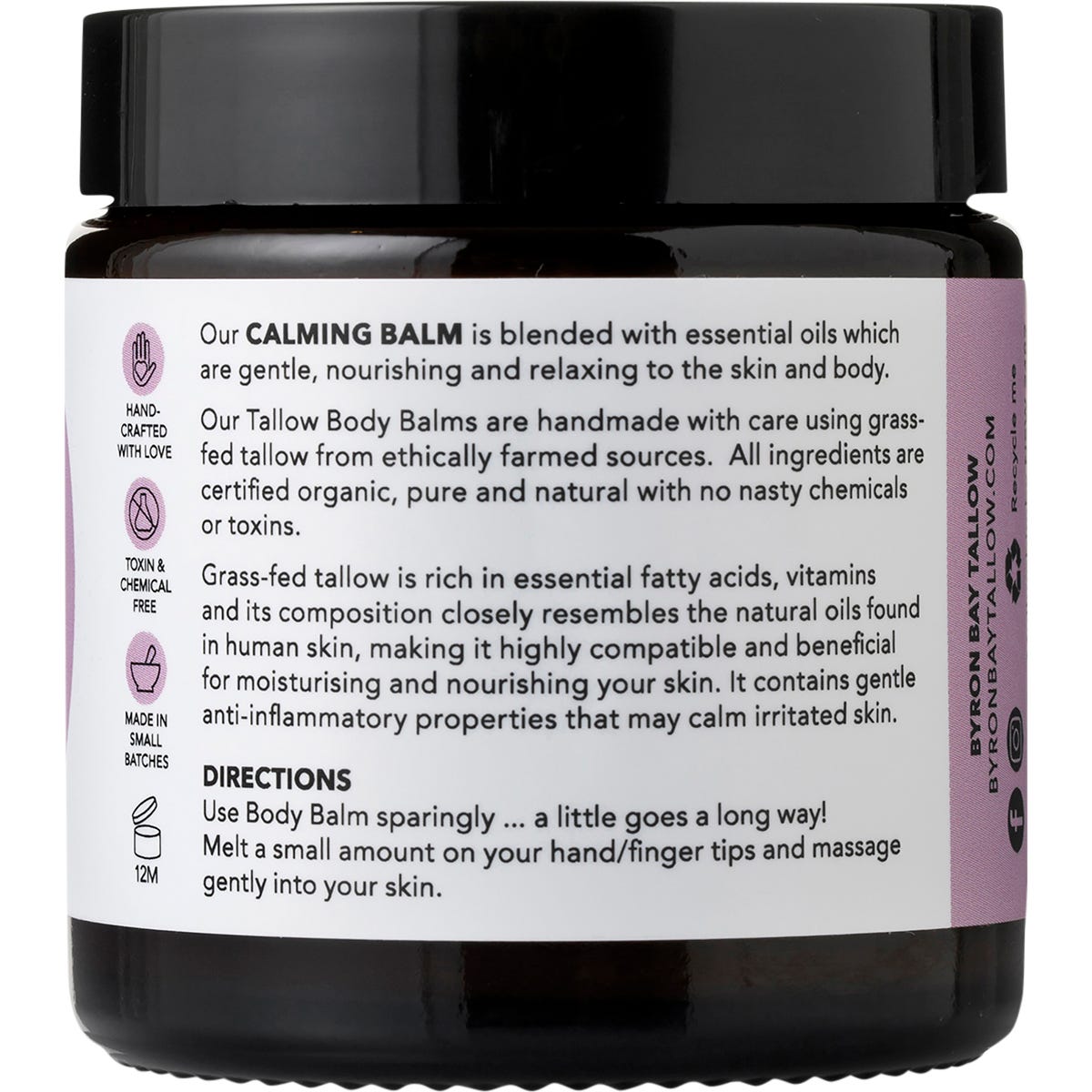 BYRON BAY TALLOW Body Calming Balm 100ml - BYRON BAY TALLOW