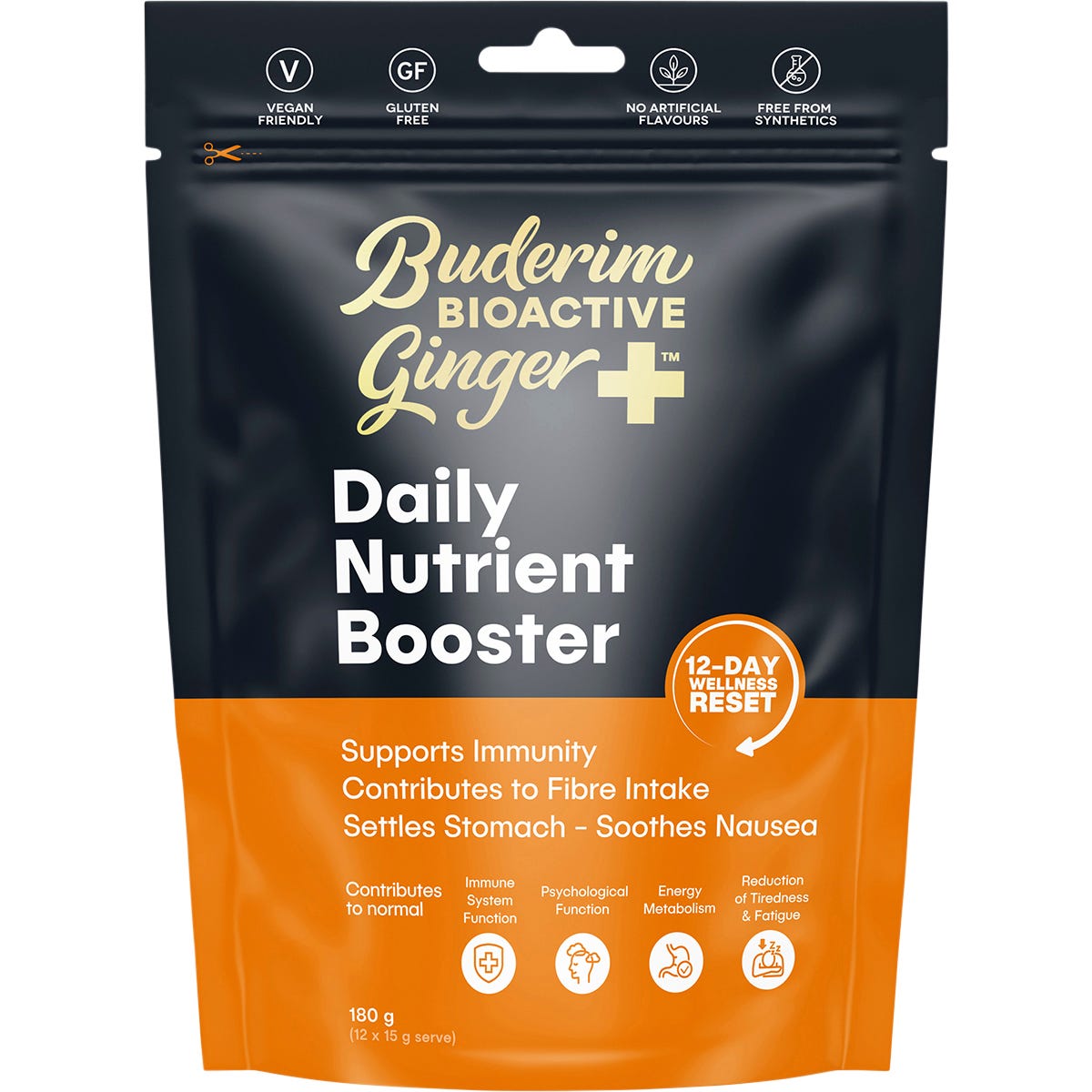 Buderim Ginger Bioactive + Daily Nutrient Booster 180g - Buderim Ginger