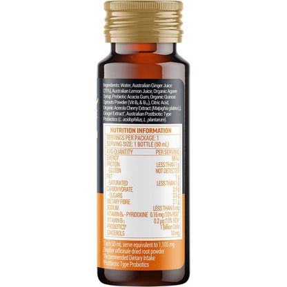 Buderim Ginger BioActive+ Immunity Shot 10x50ml - Buderim Ginger