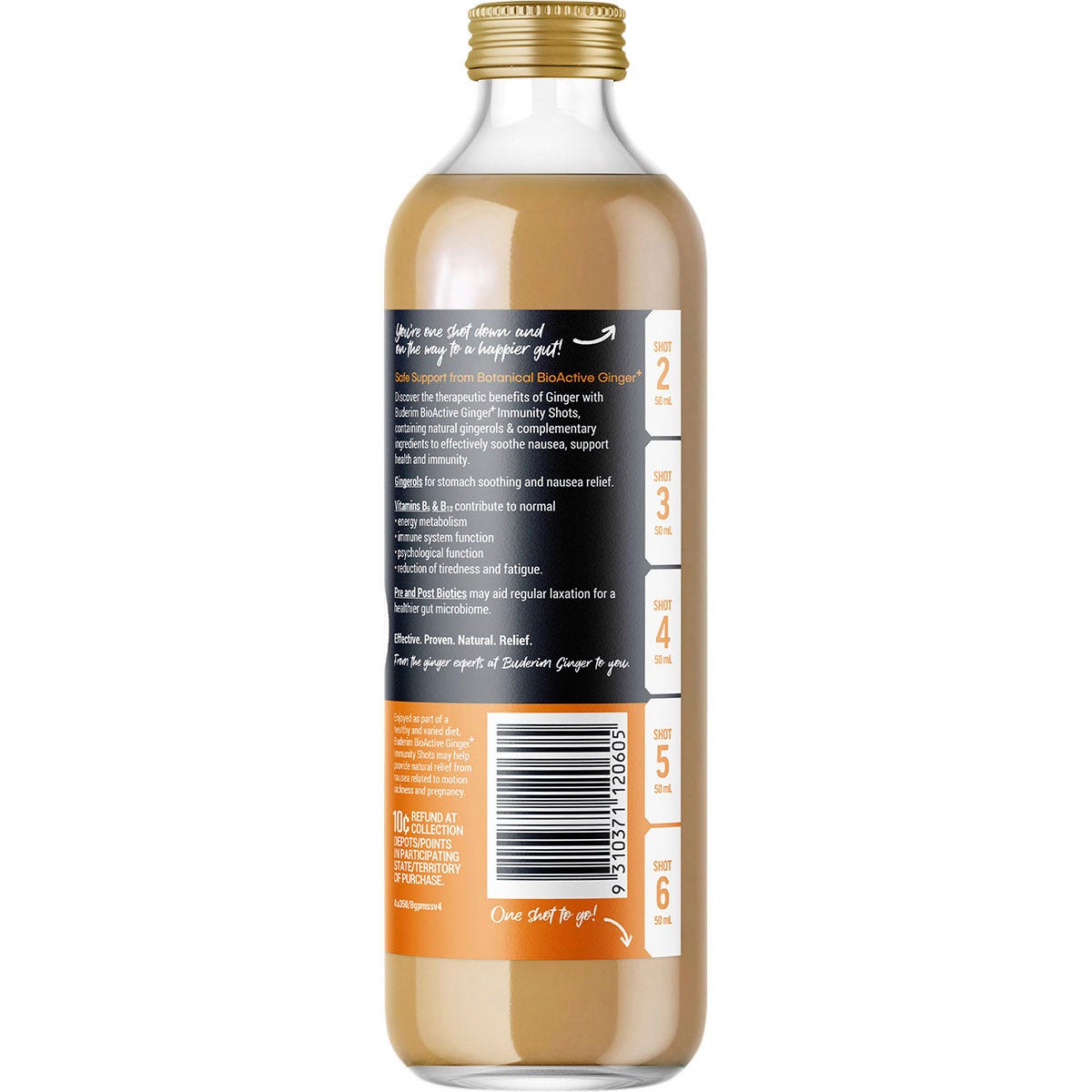 Buderim Ginger BioActive+ Immunity Shot 350ml - Buderim Ginger