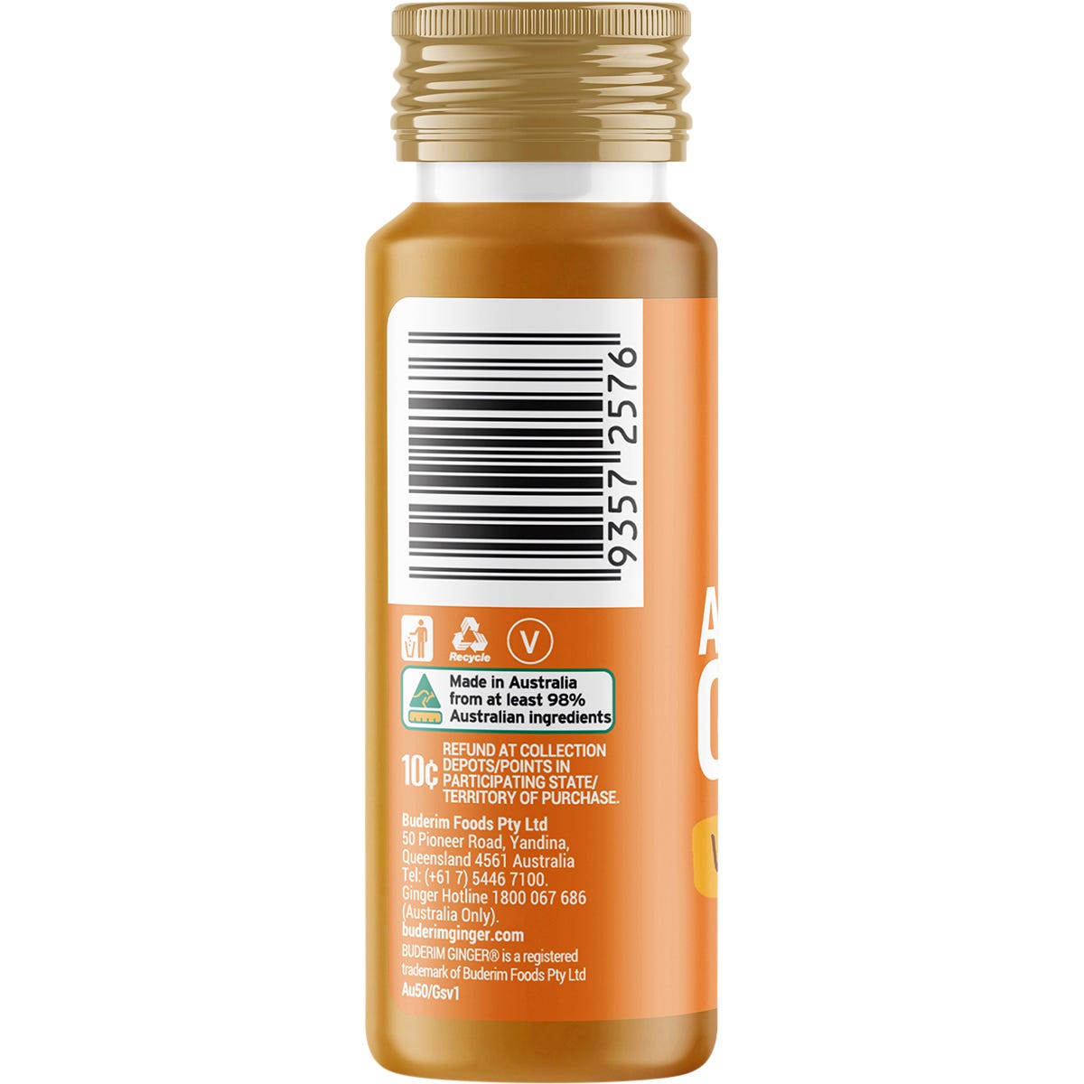 Buderim Ginger Australian Ginger Vitality Shot 10x50ml - Buderim Ginger
