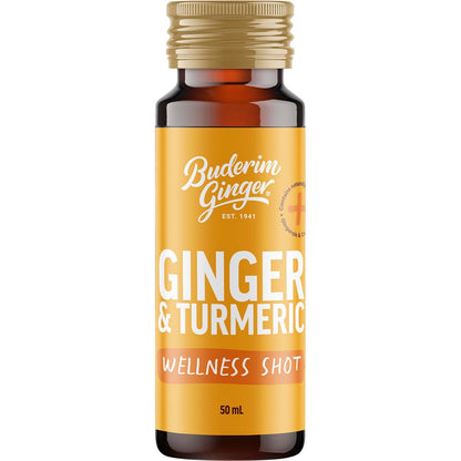 Buderim Ginger Ginger & Turmeric Wellness Shot 10x50ml - Buderim Ginger