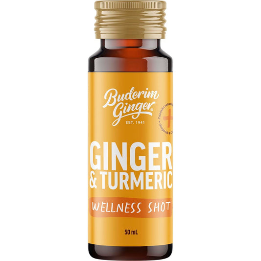 Buderim Ginger Ginger & Turmeric Wellness Shot 10x50ml - Buderim Ginger