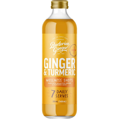 Buderim Ginger Ginger & Turmeric Wellness Shots 350ml - Buderim Ginger