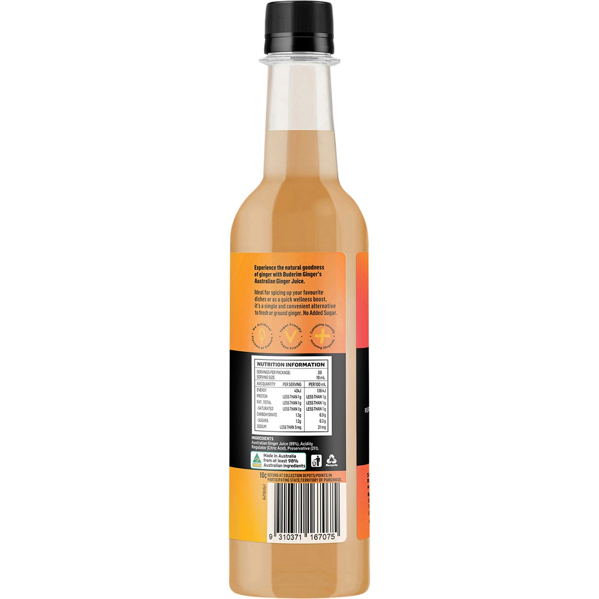 Buderim Ginger Australian Ginger Juice 750ml - Buderim Ginger