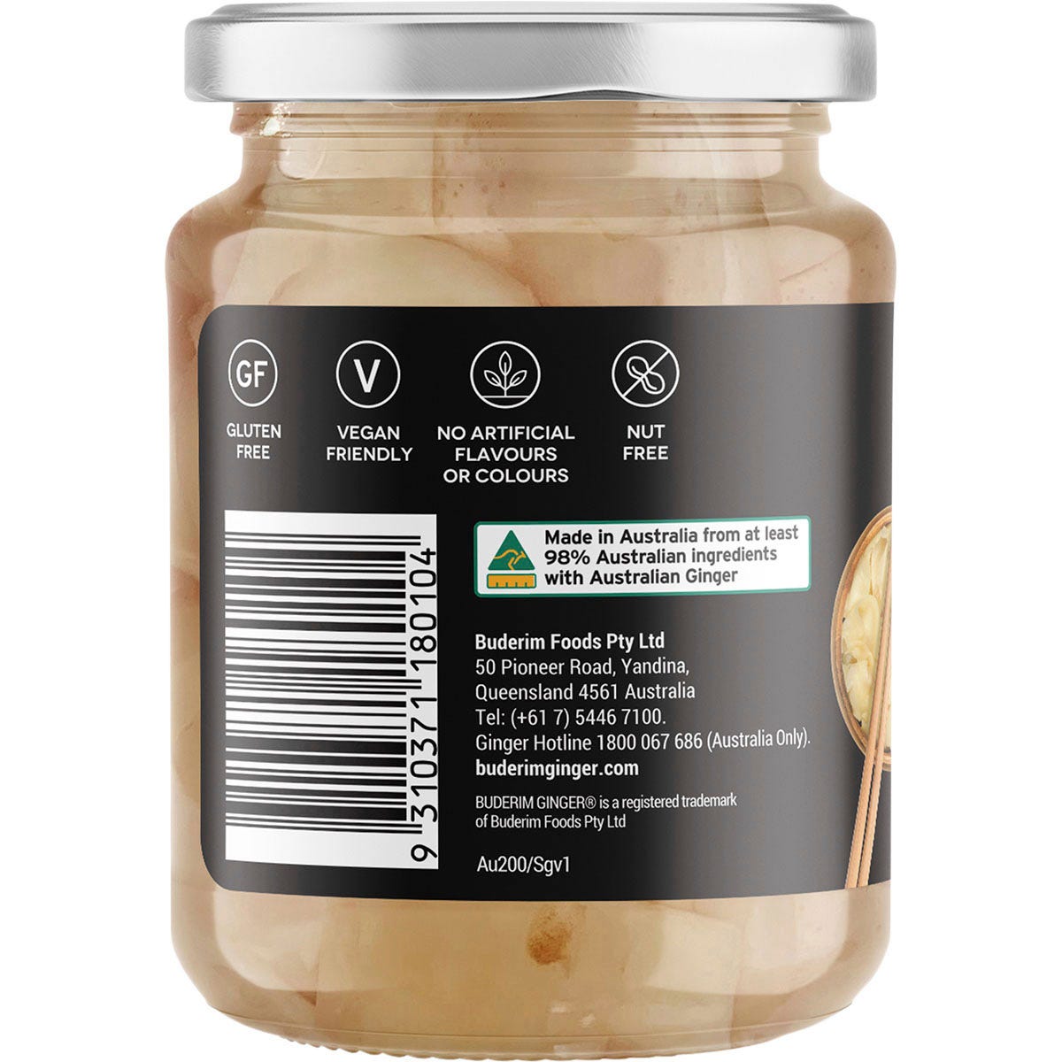 Buderim Ginger Australian Sushi Ginger 200g - Buderim Ginger