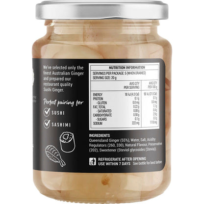 Buderim Ginger Australian Sushi Ginger 200g - Buderim Ginger