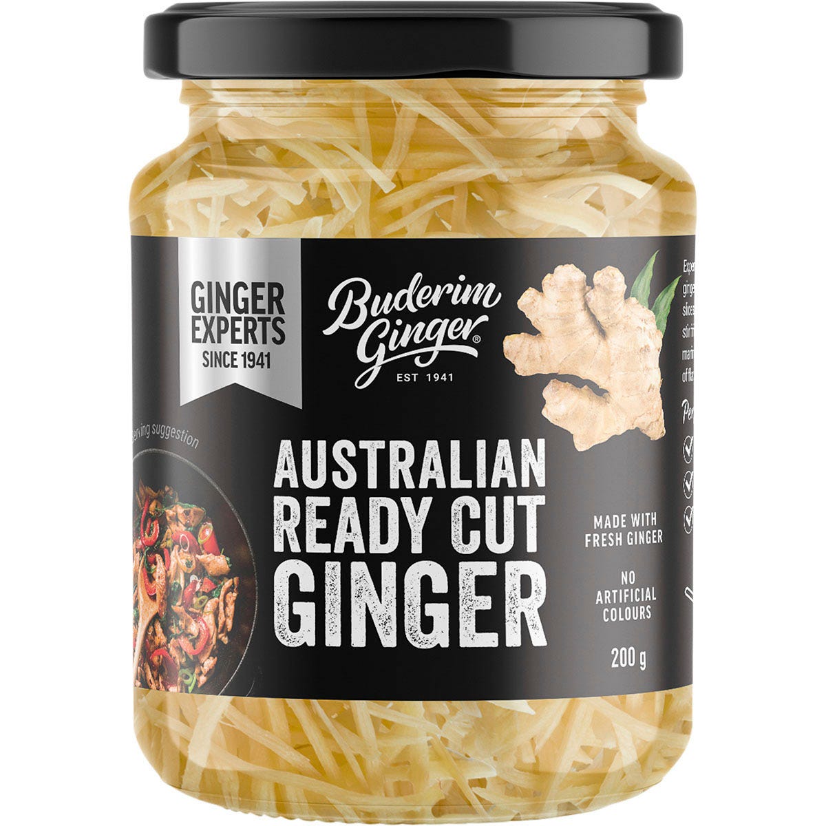 Buderim Ginger Australian Ready Cut Ginger 200g - Buderim Ginger