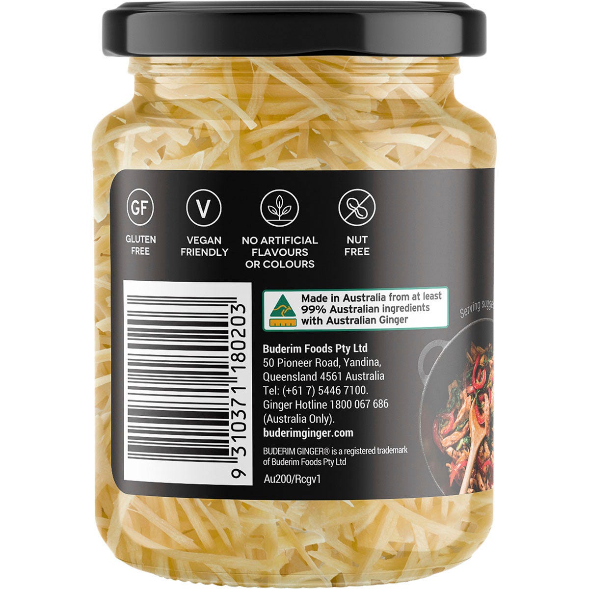 Buderim Ginger Australian Ready Cut Ginger 200g - Buderim Ginger