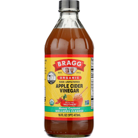 Bragg Apple Cider Vinegar Honey Cayenne Wellness Cleanse 473ml - Bragg