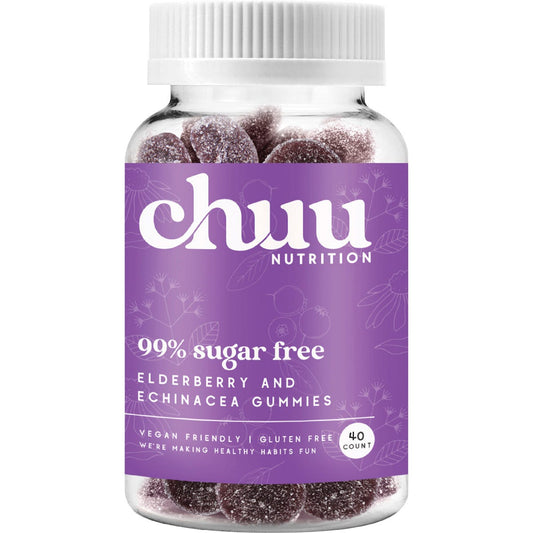 Chuu Nutrition Elderberry and Echinacea Gummies 99% Sugar Free 40pcs - Chuu Nutrition
