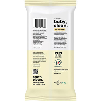 CleanLIFE Baby Clean Soothe Flushable Plastic Free Wipes 70pk - CleanLIFE