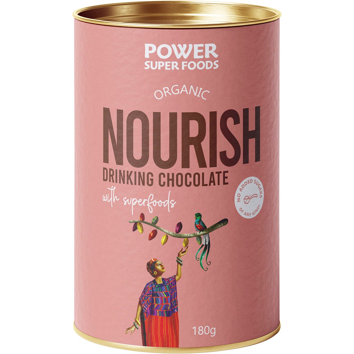 Power Super Foods Nourish Drinking Chocolate With Superfoods  180g - Power Super Foods