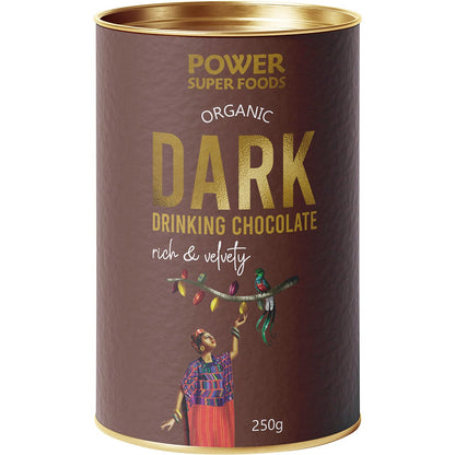 Power Super Foods Dark Drinking Chocolate  250g - Power Super Foods