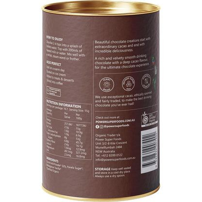 Power Super Foods Dark Drinking Chocolate  250g - Power Super Foods