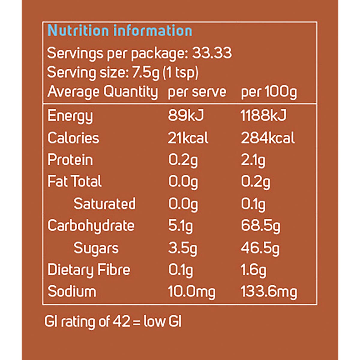 Power Super Foods Yacon Syrup Certified Organic 250g - Power Super Foods