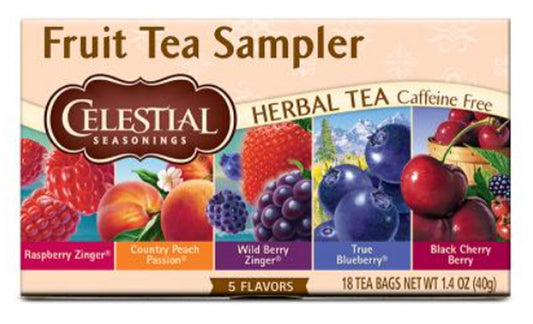 Celestial Seasonings Sampler Pack Caffeine Free 5 Flavours 18 Tea Bags