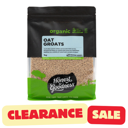 Honest to Goodness Organic Australian Oat Groats 1KG