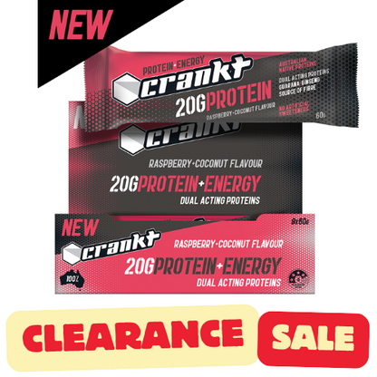 CRANKT 9 PACK RASPBERRY COCONUT CRANKT PROTEIN BAR 60G