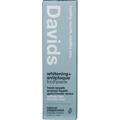 Davids Hydroxi Toothpaste  Whitening + Antiplaque Peppermint 149g - Davids Hydroxi Toothpaste
