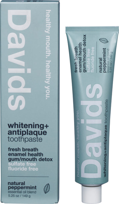 Davids Hydroxi Toothpaste  Whitening + Antiplaque Peppermint 149g - Davids Hydroxi Toothpaste