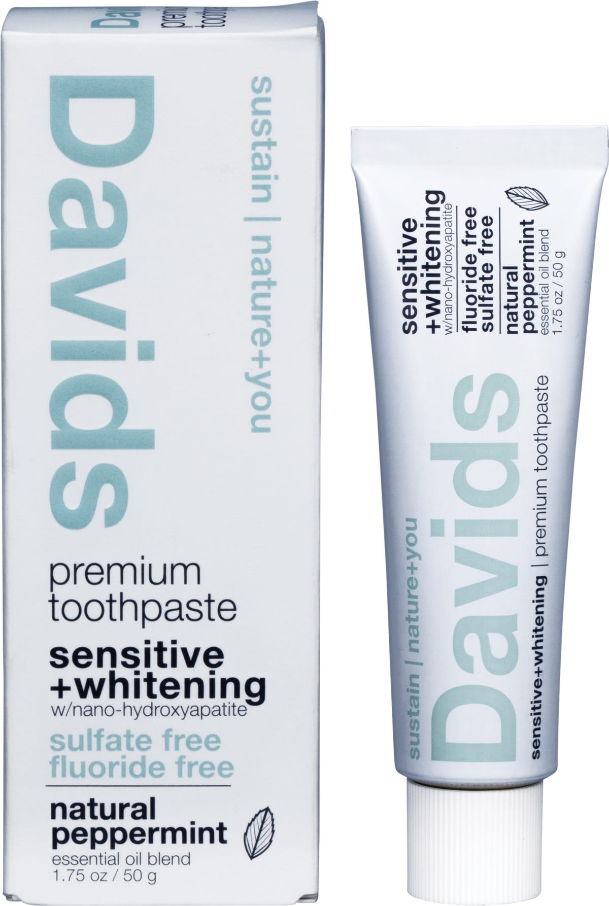 Davids Hydroxi Toothpaste  Sensitive + Whitening Peppermint 50g - Davids Hydroxi Toothpaste
