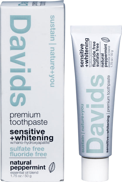 Davids Hydroxi Toothpaste  Sensitive + Whitening Peppermint 50g - Davids Hydroxi Toothpaste