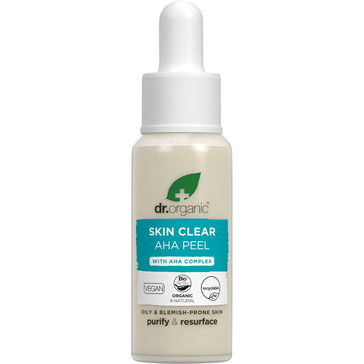 Dr. Organic AHA Peel Skin Clear 30ml - Dr. Organic