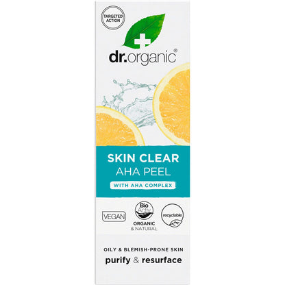 Dr. Organic AHA Peel Skin Clear 30ml - Dr. Organic