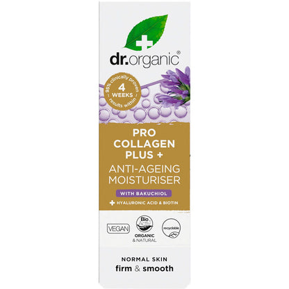 Dr. Organic Pro Collagen Plus+ Anti-Ageing Moisturiser Bakuchiol 50ml - Dr. Organic