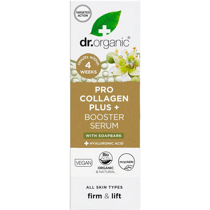 Dr. Organic Pro Collagen Plus+ Booster Serum Soapbark 30ml - Dr. Organic