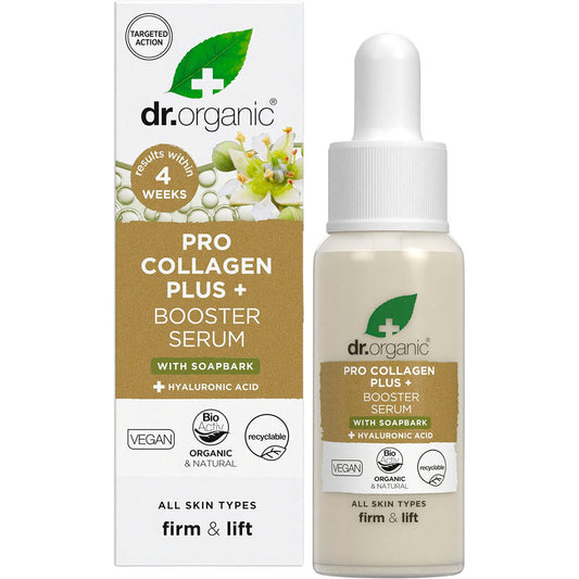Dr. Organic Pro Collagen Plus+ Booster Serum Soapbark 30ml - Dr. Organic