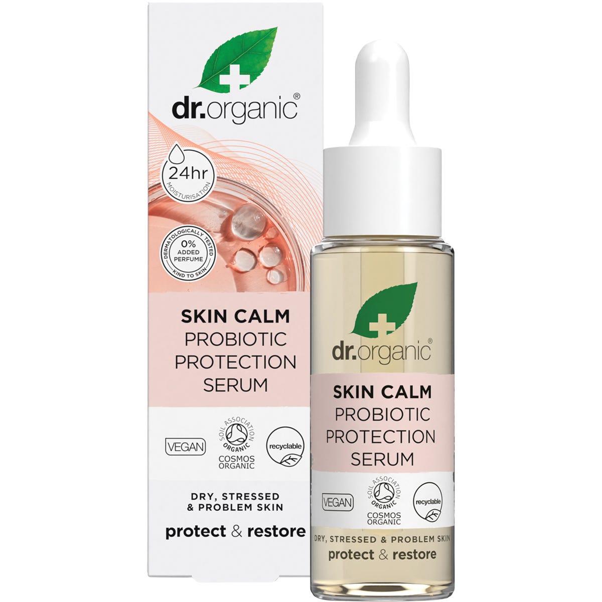 Dr. Organic Skin Calm Probiotic Protection Serum 30ml - Dr. Organic