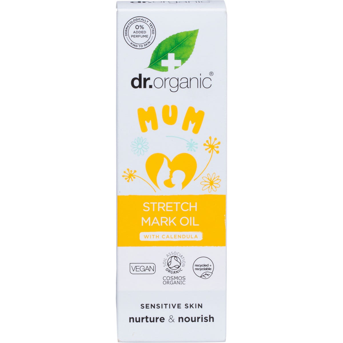 Dr. Organic Mum Stretch Mark Oil with Calendula 100ml - Dr. Organic