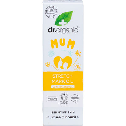 Dr. Organic Mum Stretch Mark Oil with Calendula 100ml - Dr. Organic
