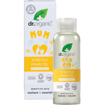 Dr. Organic Mum Stretch Mark Oil with Calendula 100ml - Dr. Organic