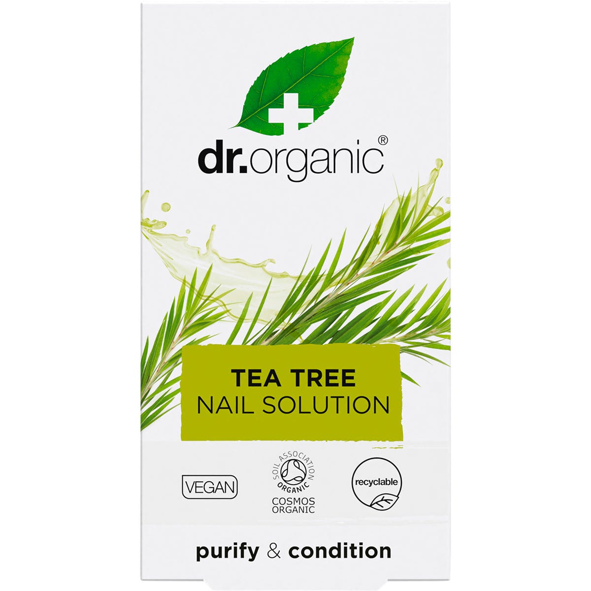 Dr. Organic Tea Tree Nail Solution 10ml - Dr. Organic