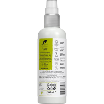 Dr. Organic Tea Tree Foot Spray 100ml - Dr. Organic