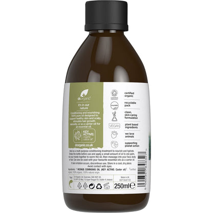 Dr. Organic Castor Oil 100% Pure 250ml - Dr. Organic