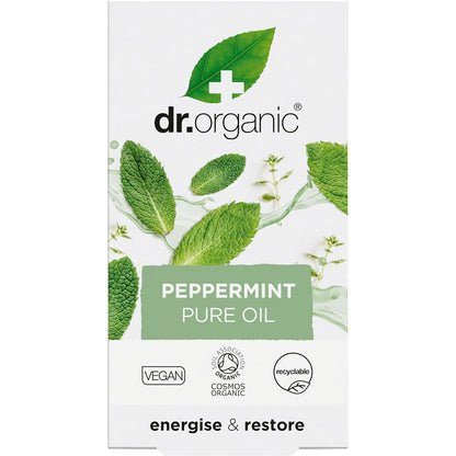 Dr. Organic Peppermint Oil 100% Pure 10ml - Dr. Organic